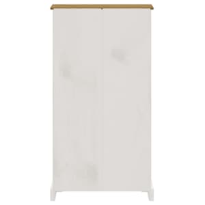 4patrová knihovna mexická borovice Corona bílá 80x29x150 cm - obrázek 5