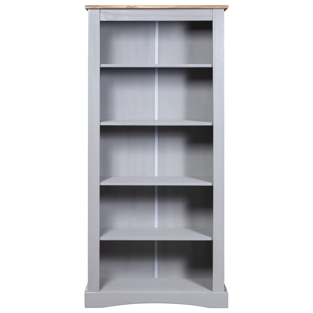 

vidaXL Boekenkast 5 planken Corona-stijl 81x40x170 cm grenenhout grijs