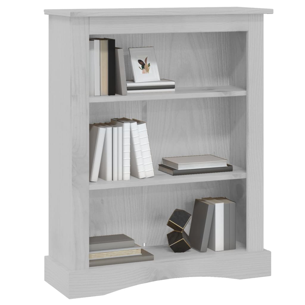 

vidaXL Boekenkast 3 planken 81x29x100 cm grenenhout Corona-stijl grijs