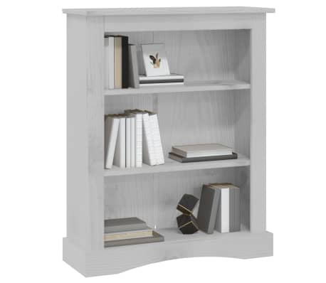 vidaXL Knygų spinta, 3 lentynos, pilka, 81x29x100cm, meksikinė pu&scaron;is