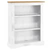 vidaXL Mehhiko Corona stiilis 3-korruseline riiul valge 81x29x100 m&auml;nd