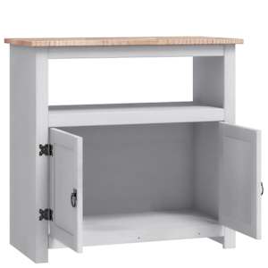 TV stolek mexická borovice Corona šedý 80 x 43 x 78 cm - obrázek 7