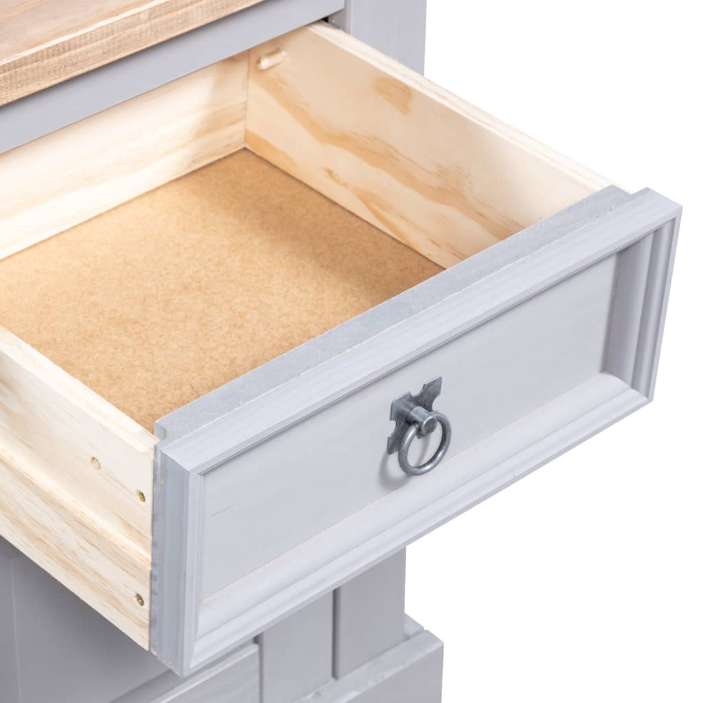 Buffet Et Vaisselier Pin Mexicain Gamme Corona Gris VidaXL 17 width=274