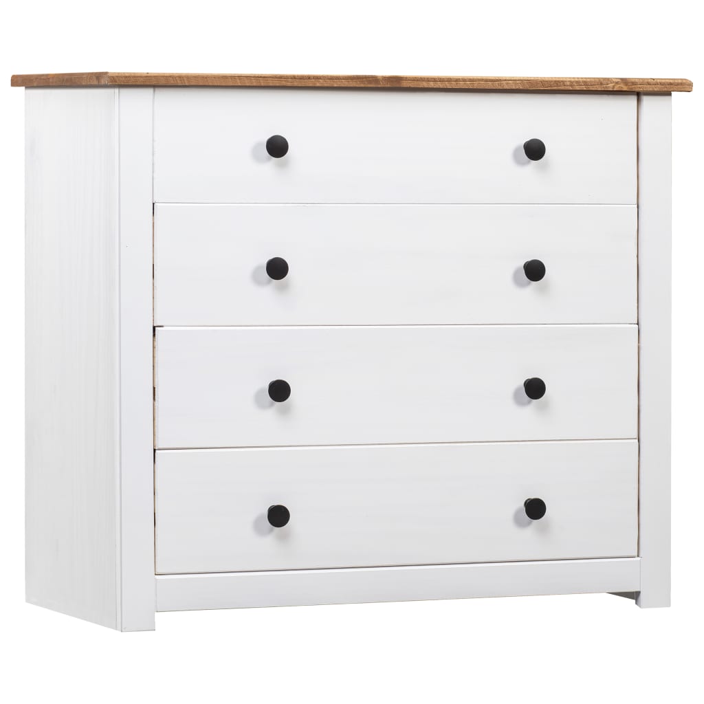 Mesa consola de madera blanco 110x35x80 cm - referencia Mqm-249901