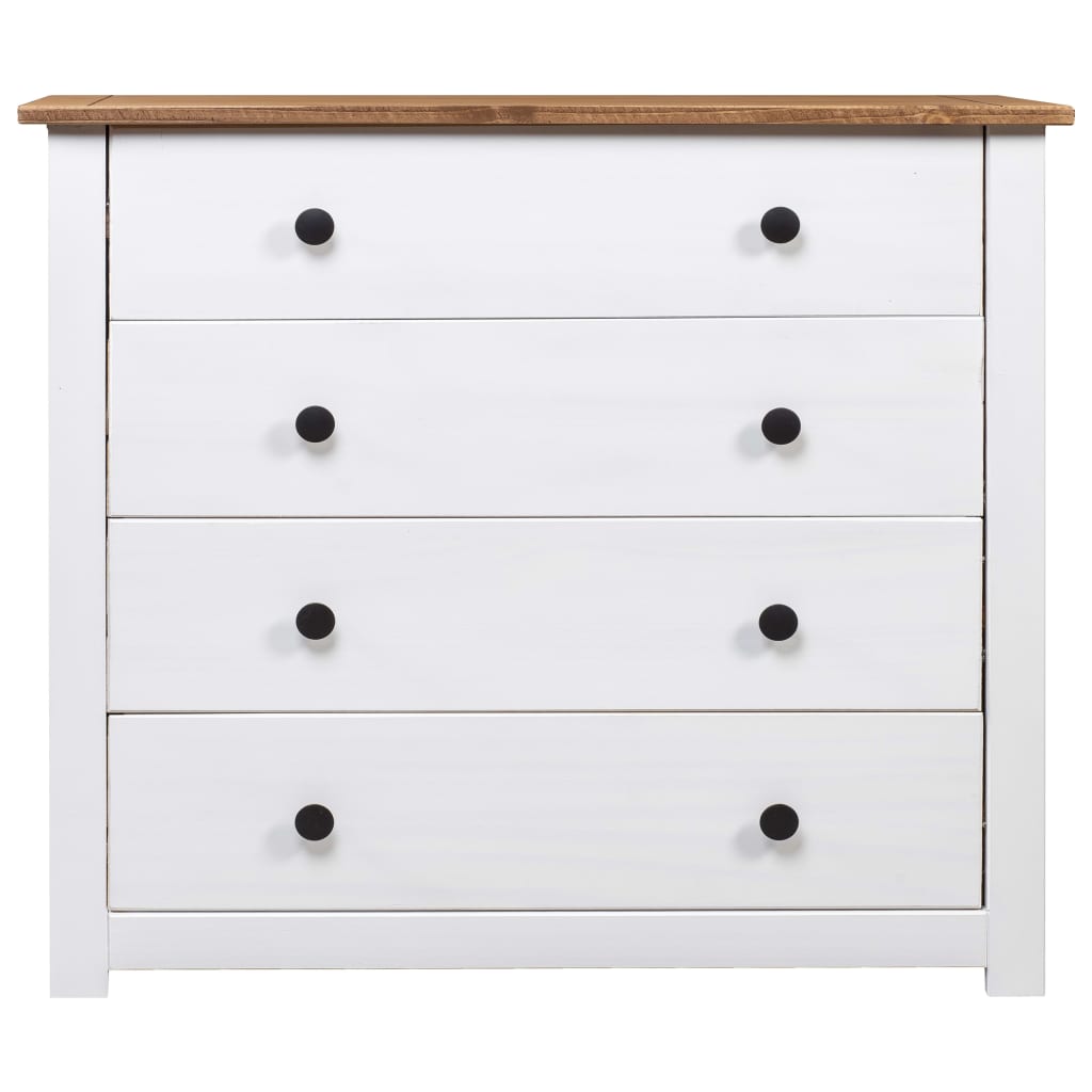 

vidaXL Bijzetkast Panama Range 80x40x73 cm grenenhout wit