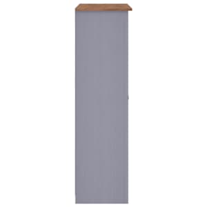 Šatní skříň se 3 dveřmi šedá 118x50x171,5 cm borovice Panama - obrázek 6
