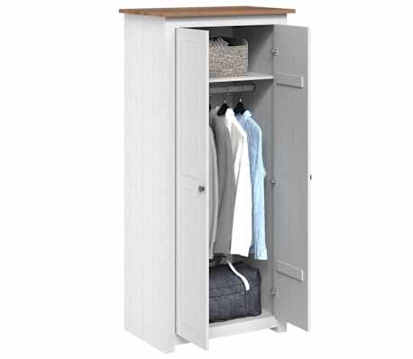 Armadio Sospeso Bianco VidaXL 60x31x60 Cm In Legno Ingegnerizzato: Con 2 Ripiani E 2 Porte – Ideale Per Cucina, Salvaspazio E Organizzazione