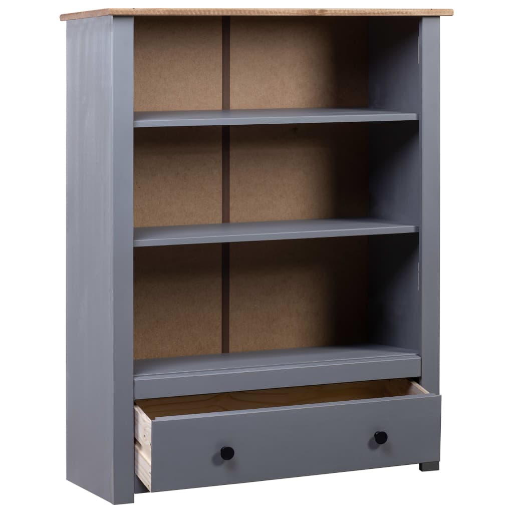 

vidaXL Boekenkast Panama Range 80x35x110 cm massief grenenhout grijs