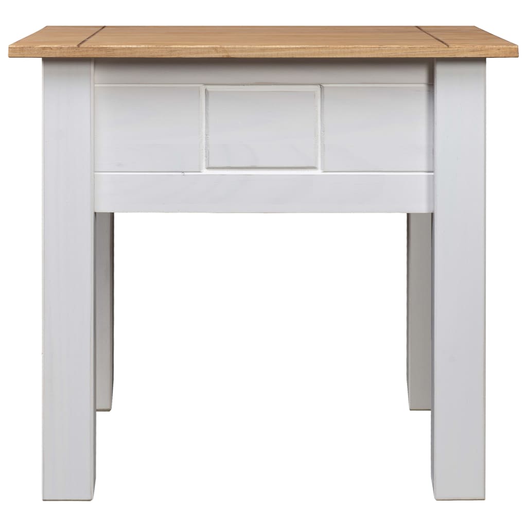 vidaXL Nightstand White 50.5x50.5x52.5 cm Pine Panama Range