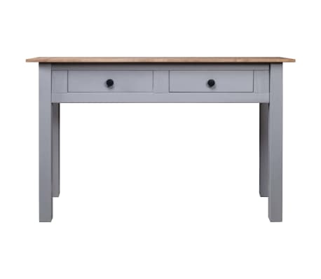 vidaXL Wandtafel Panama Range 110x40x72 cm massief grenenhout grijs