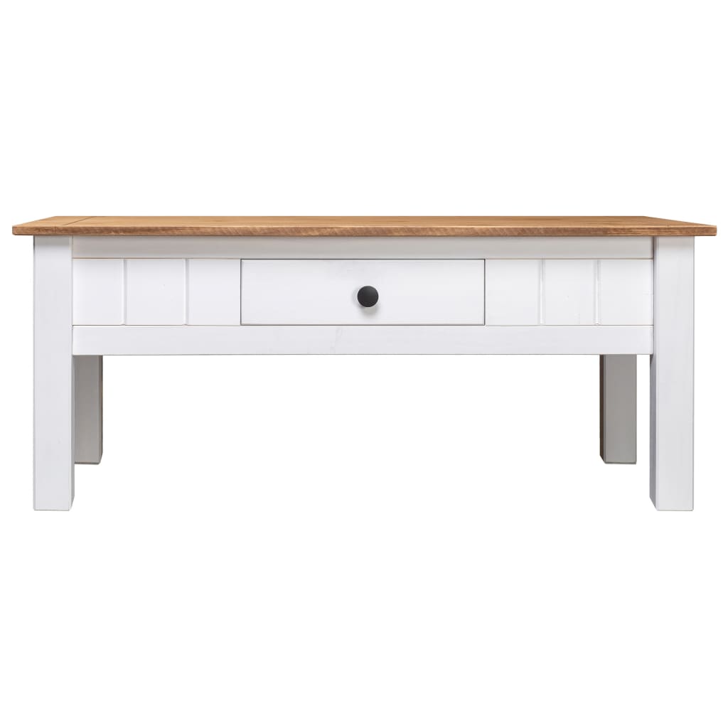 

vidaXL Salontafel Panama Range 100x60x45 cm massief grenenhout wit