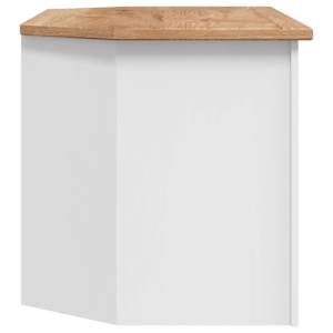 Rohová TV skříňka bílá 93x49x49 cm masivní borovice řada Panama - obrázek 6