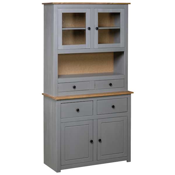 vidaXL k&otilde;rge kapp hall 93 x 40,5 x 180 cm, m&auml;nd, Panama sari