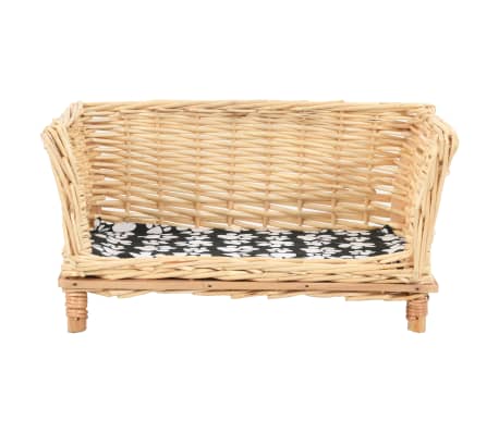 vidaXL Ko&scaron;&iacute;k pre psa s vank&uacute;&scaron;om 50x33x30 cm, pr&iacute;rodn&aacute; vŕba