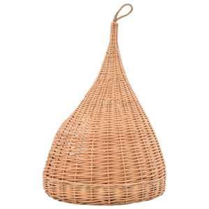 Domeček pro kočky s poduškou 40 x 60 cm přírodní vrba týpí - obrázek 5
