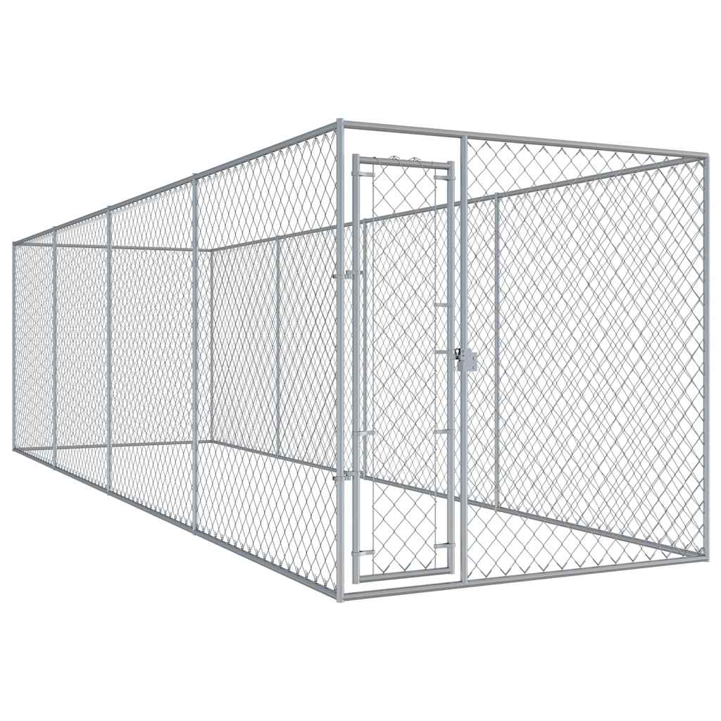 vidaXL Padoc pentru câini de exterior, 760x192x185 cm vidaxl.ro
