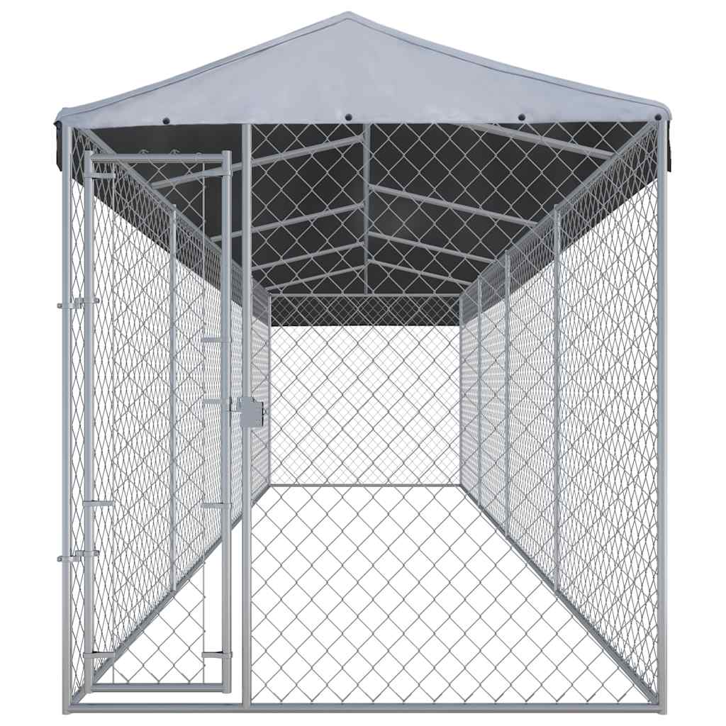 

vidaXL Hondenkennel voor buiten met dak 760x190x225 m