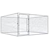 vidaXL koeraaedik, tsingitud teras, 2 x 2 x 1 m
