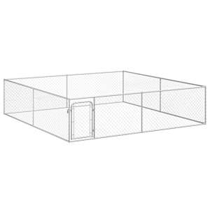 vidaXL koeraaedik, tsingitud teras, 4 x 4 x 1 m