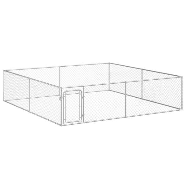 vidaXL koeraaedik, tsingitud teras, 4 x 4 x 1 m