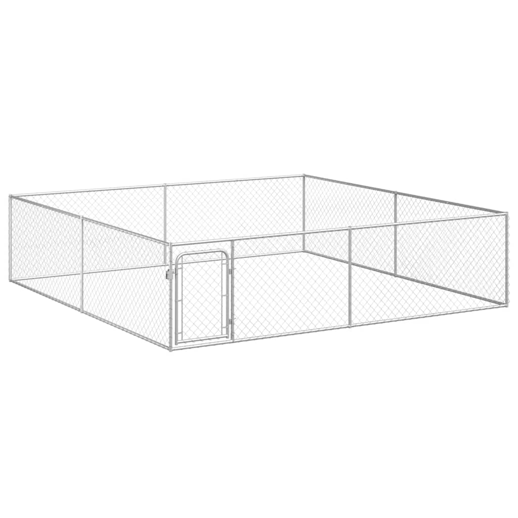 vidaXL Venkovní psí kotec pozinkovaná ocel 4 x 4 x 1 m