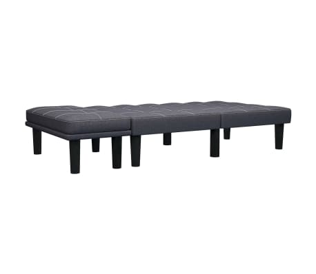 vidaXL 2-Sitzer-Sofa Dunkelgrau Stoff