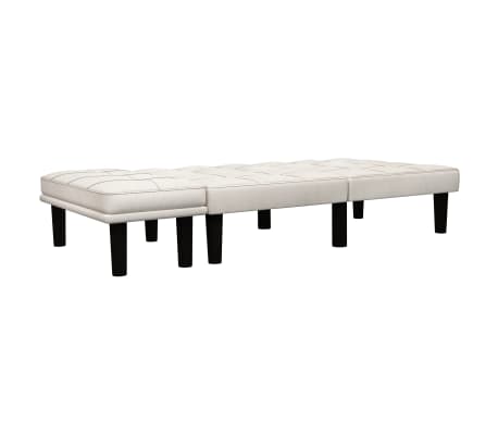 vidaXL 2-Sitzer-Sofa Creme Stoff