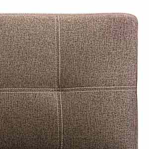 2místná pohovka hnědá textil - obrázek 10