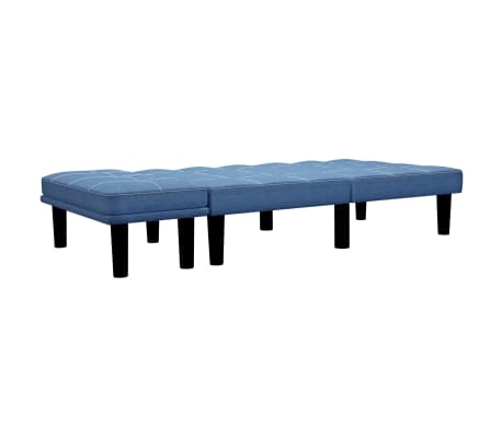 vidaXL kétszemélyes kék szövet kanapé