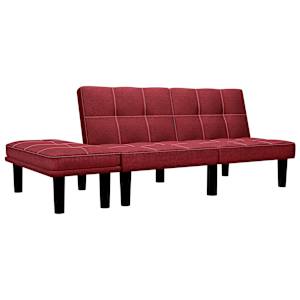 2místná pohovka vínová textil
