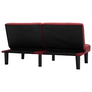 2místná pohovka vínová textil - obrázek 6