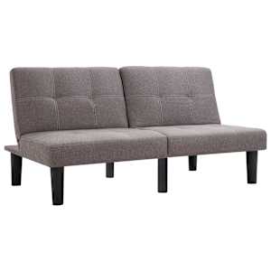 2místná pohovka taupe textil - obrázek 3