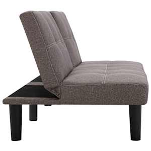 2místná pohovka taupe textil - obrázek 5