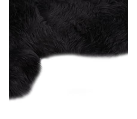 vidaXL Avies kailio kilimėlis, tamsiai pilkos spalvos, 60x90 cm