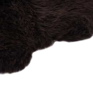 vidaXL Vloerkleed 60x180 cm schapenvacht bruin