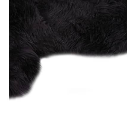 vidaXL Tapis en peau de mouton 60 x 180 cm Gris fonc&eacute;