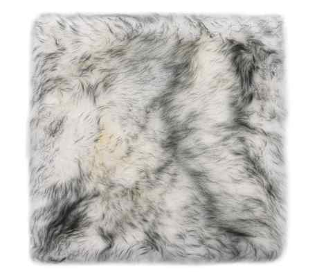 vidaXL Chair Pads 2 pcs Dark Grey Melange 40x40 cm Genuine Sheep Leather