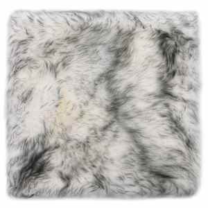 vidaXL Chair Pads 2 pcs Dark Grey Melange 40x40 cm Genuine Sheep Leather