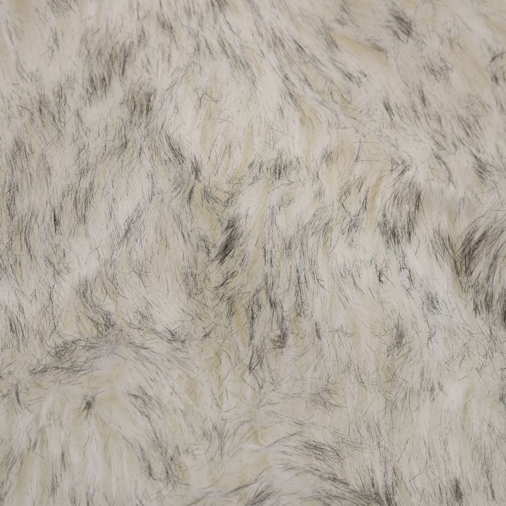 Tapis 60 X 90 Cm Peau De Mouton Synthétique Mélange De Gris VidaXL 13 width=274