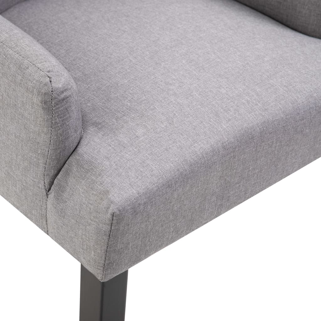 Dining Chairs Accent Dining Chair with Armrests for Home Kitchen Fabric vidaXL
