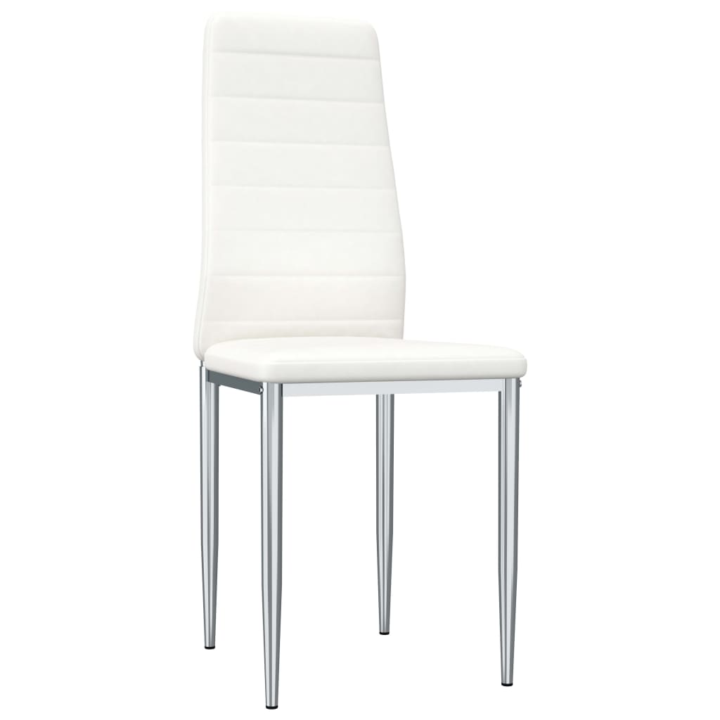 

vidaXL Eetkamerstoelen 2 st kunstleer wit