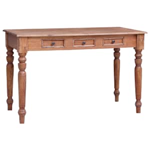 Psací stůl se zásuvkami 117 x 57 x 75 cm masivní mahagon - obrázek 1