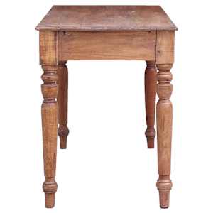 Psací stůl se zásuvkami 117 x 57 x 75 cm masivní mahagon - obrázek 5