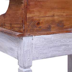 Psací stůl se zásuvkami 90x50x101 cm masivní mahagonové dřevo - obrázek 6