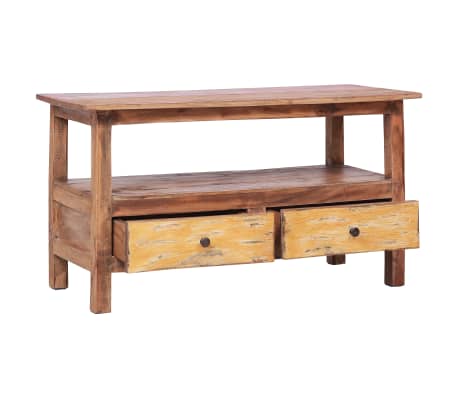 vidaXL Comodă TV, 90 x 40 x 50 cm, lemn masiv reciclat