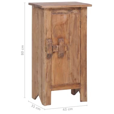 Vidaxl Table De Chevet 43x31x80 Cm Bois De Manguier Massif Vidaxl Ch