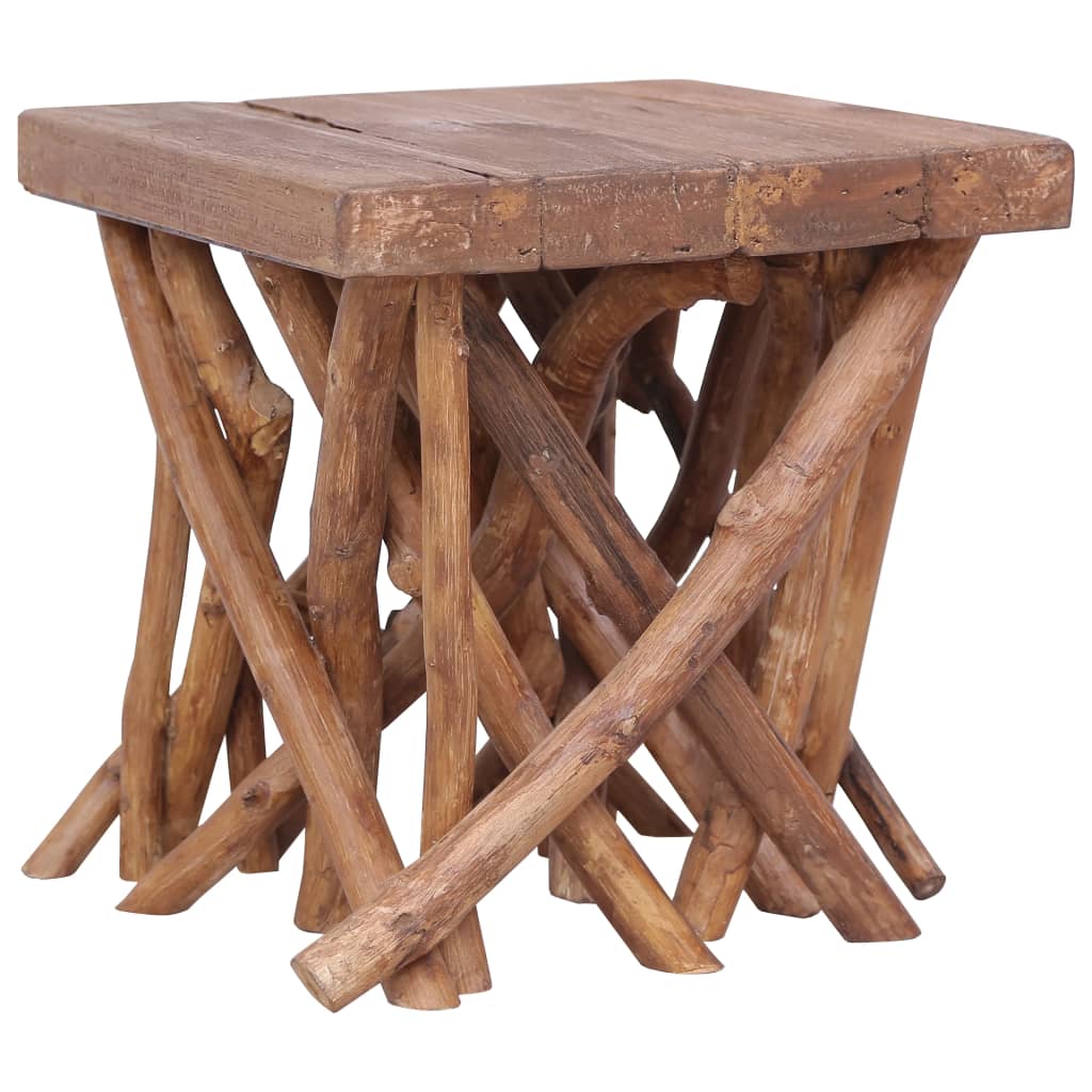 Image of vidaXL Log Coffee Table 40x40x40 cm Solid Wood