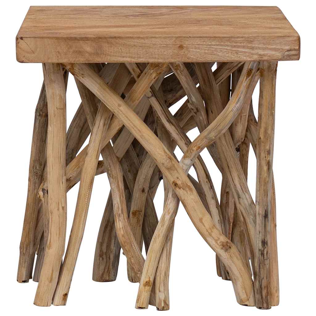 Thumbnail - vidaXL Couchtisch aus Rundholz 40x40x40 cm Massivholz