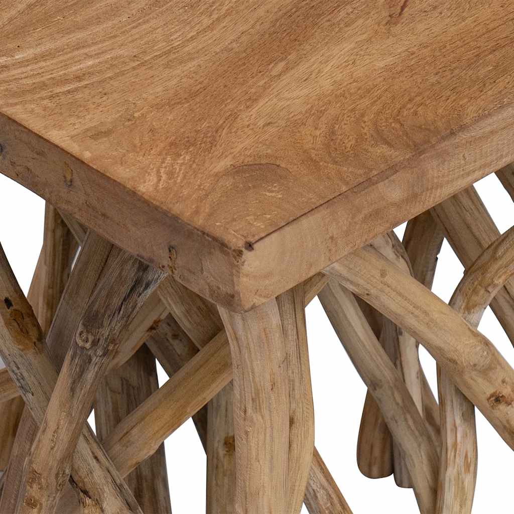 Thumbnail - vidaXL Couchtisch aus Rundholz 40x40x40 cm Massivholz