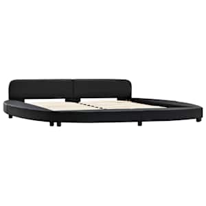 vidaXL Lovos rėmas, juodos spalvos, 180 x 200 cm, dirbtinė oda